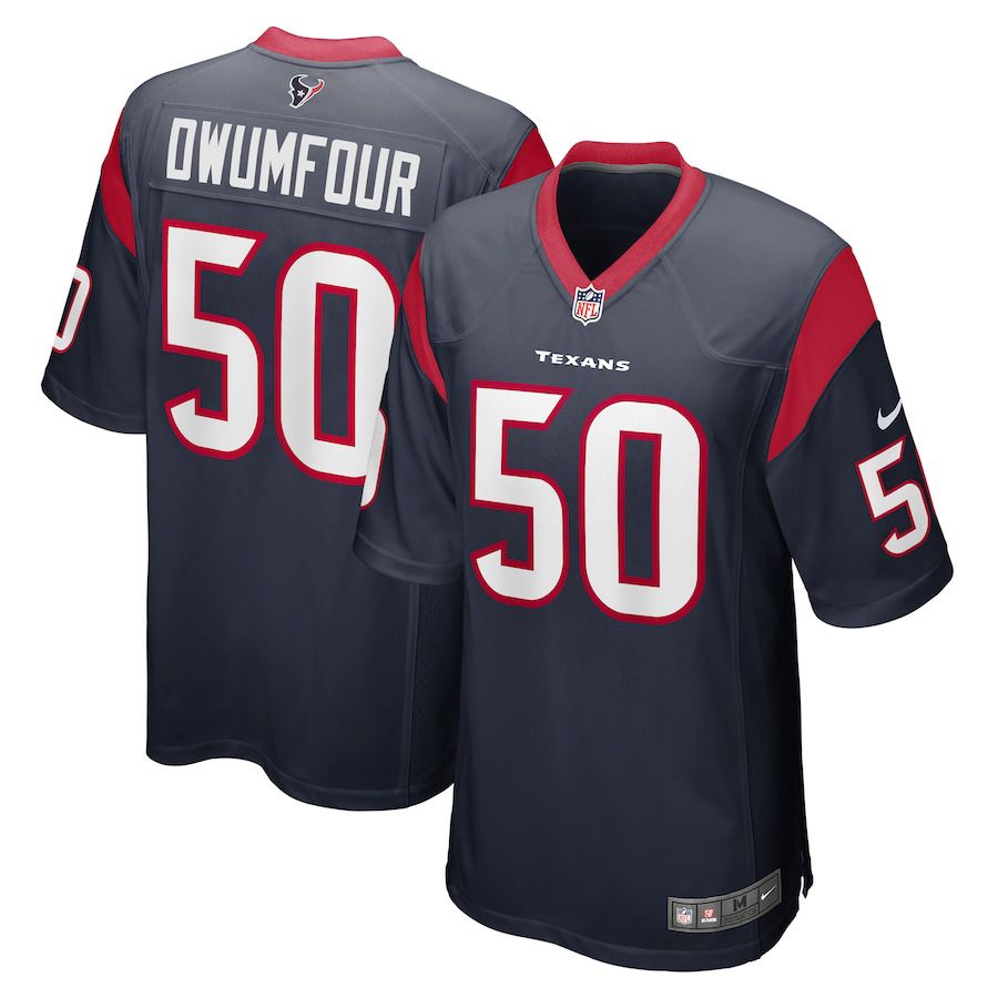 Men Houston Texans #50 Michael Dwumfour Nike Navy Game Player NFL Jersey->houston texans->NFL Jersey